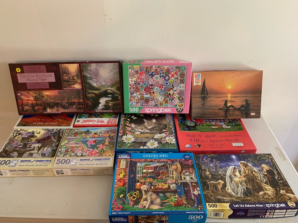 Boxed Jigsaw Puzzles, 100 to 700 Piece Counts