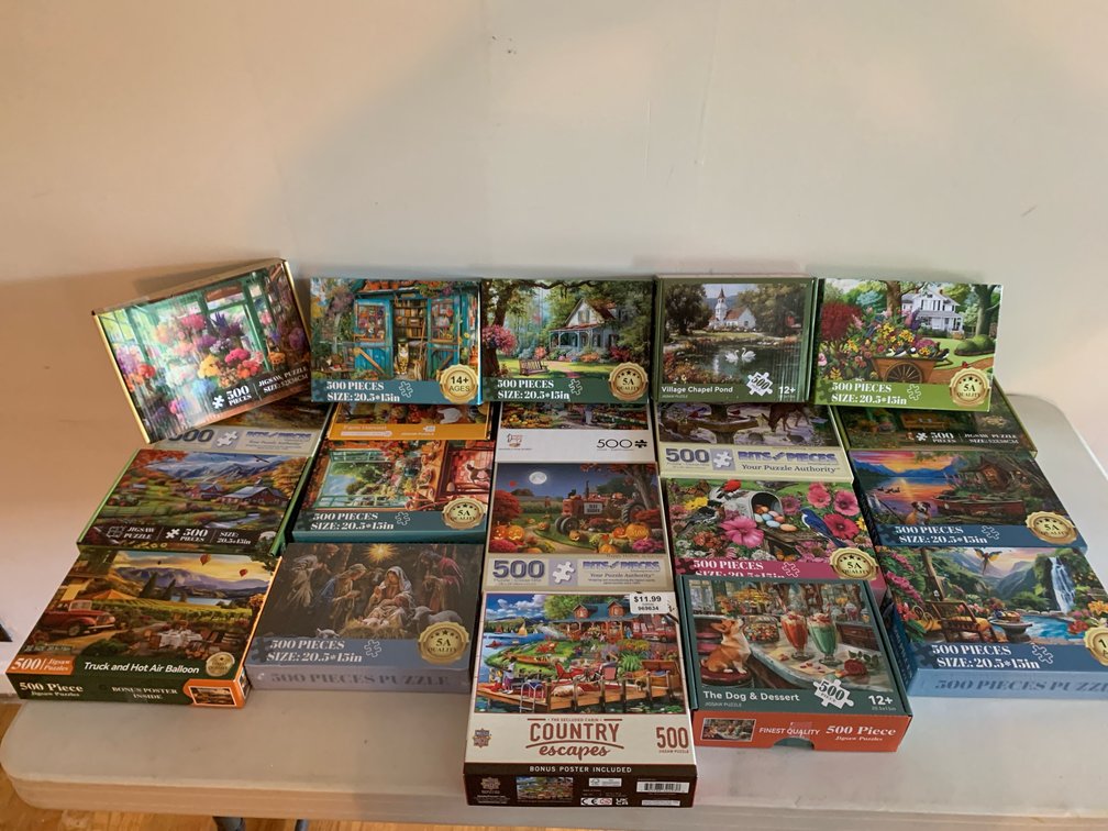 Boxed 500-Piece Jigsaw Puzzles