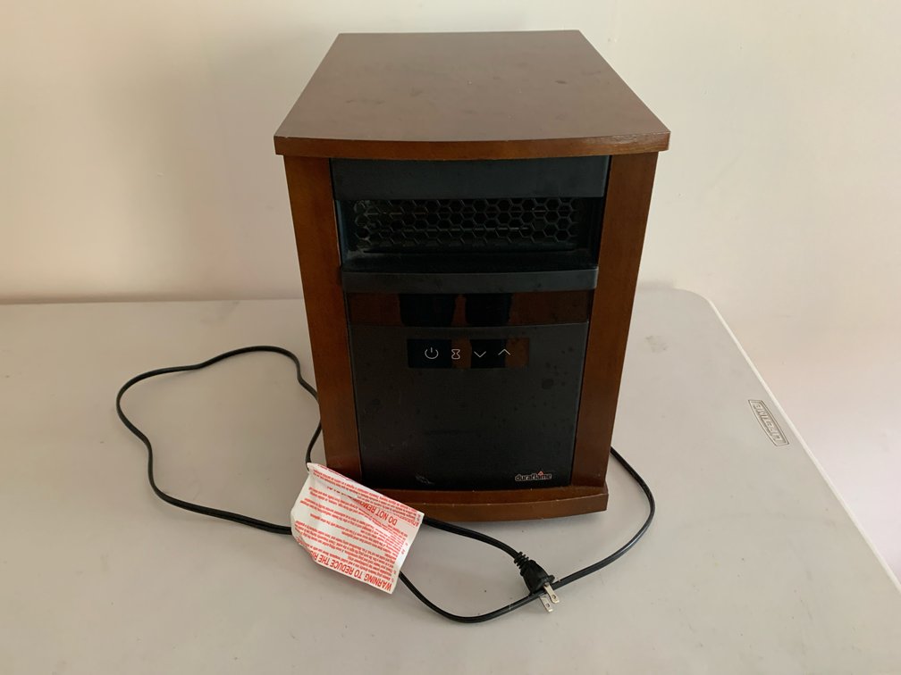 Duraflame 9QI020ARA Electric Space Heater in Wood Cabinet