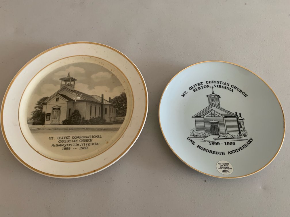 Mt. Olivet Church Commemorative Ceramic Plates