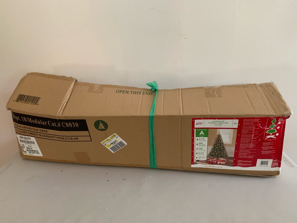 Holiday Time 6.5-Ft Pre-Lit Madison Pine Christmas Tree
