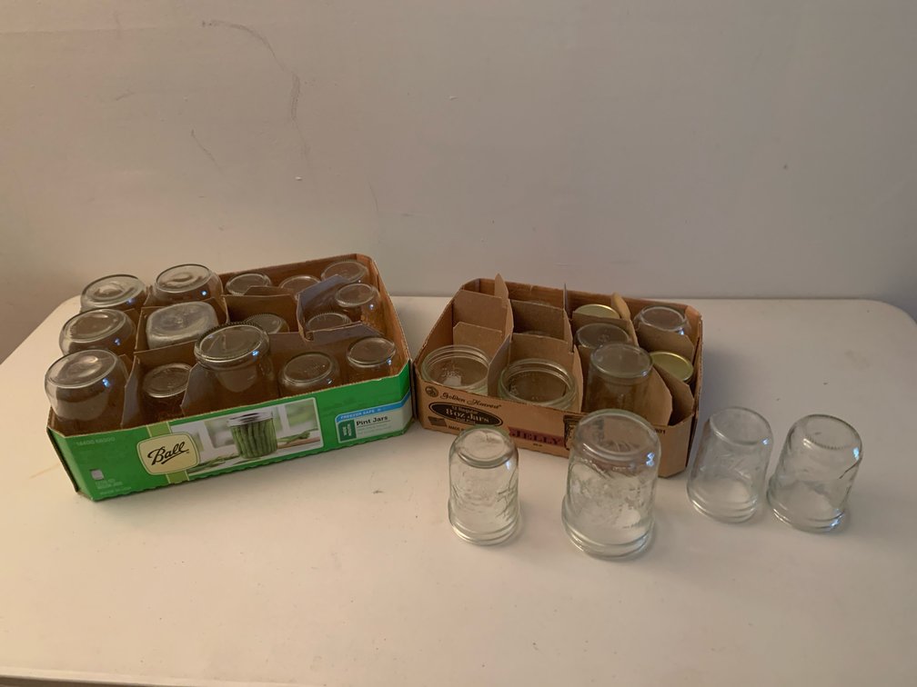 Glass Canning Jars, Drinking Glasses, and Bottles