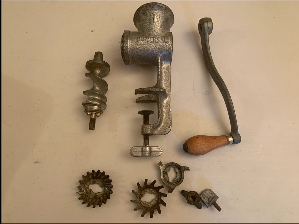 Universal No. 1 Cast Metal Manual Meat Grinder