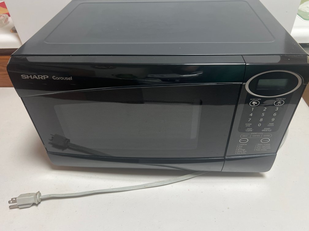 Sharp Carousel Black Countertop Microwave Oven
