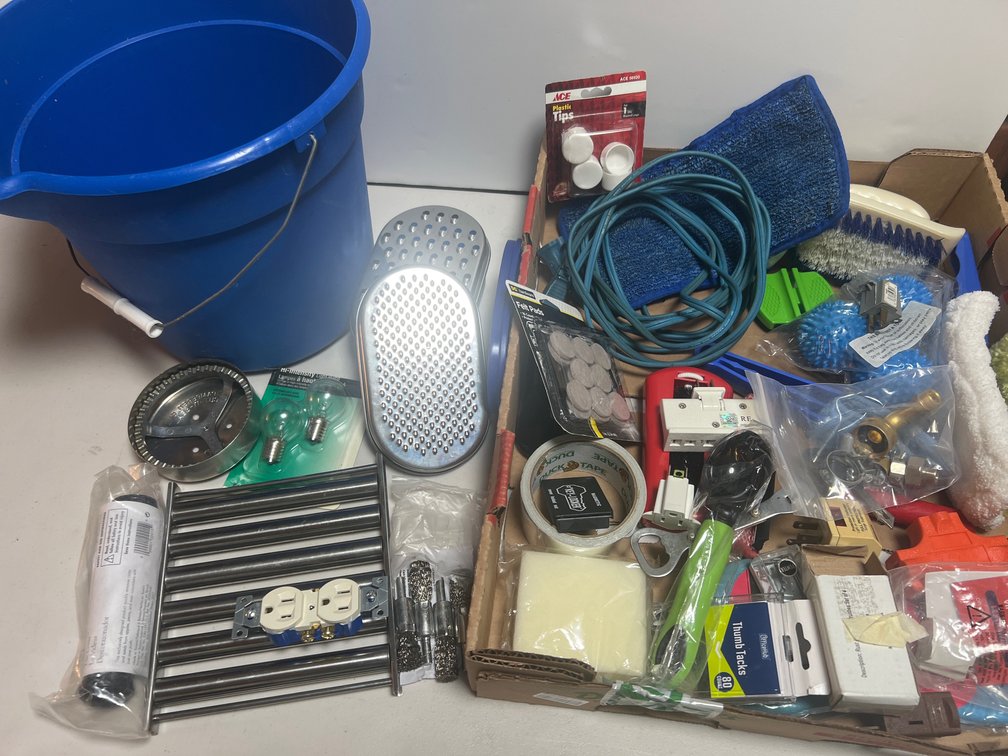 Household Hardware, Cleaning Supplies, and Kitchen Tools