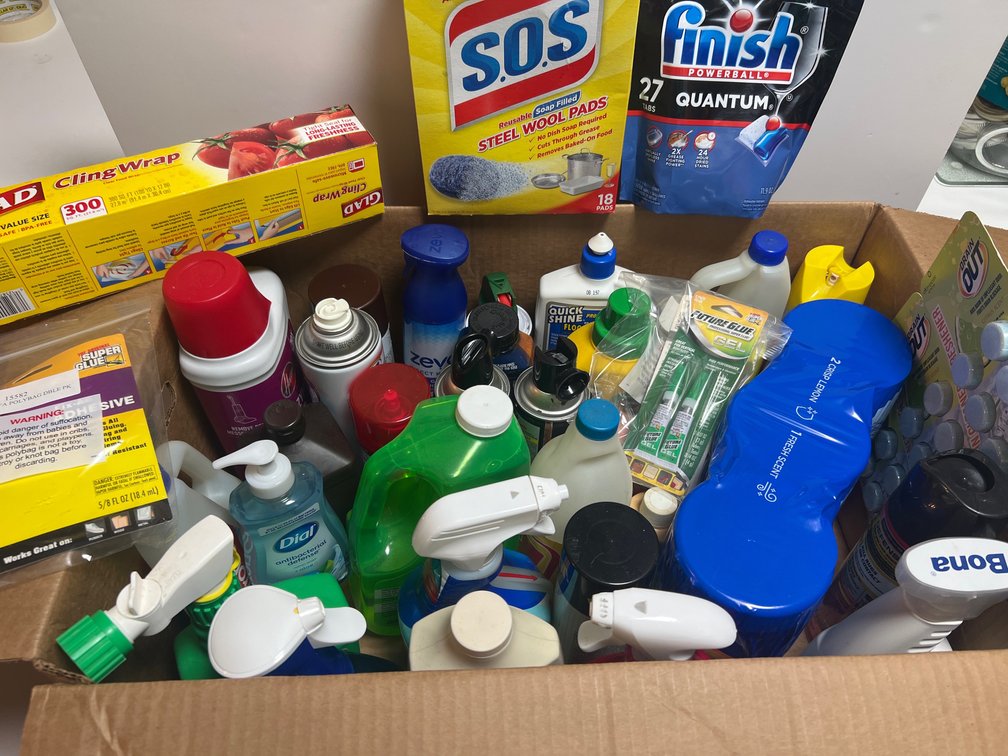 Household Cleaning Supplies, Carpet Cleaners, and Adhesives