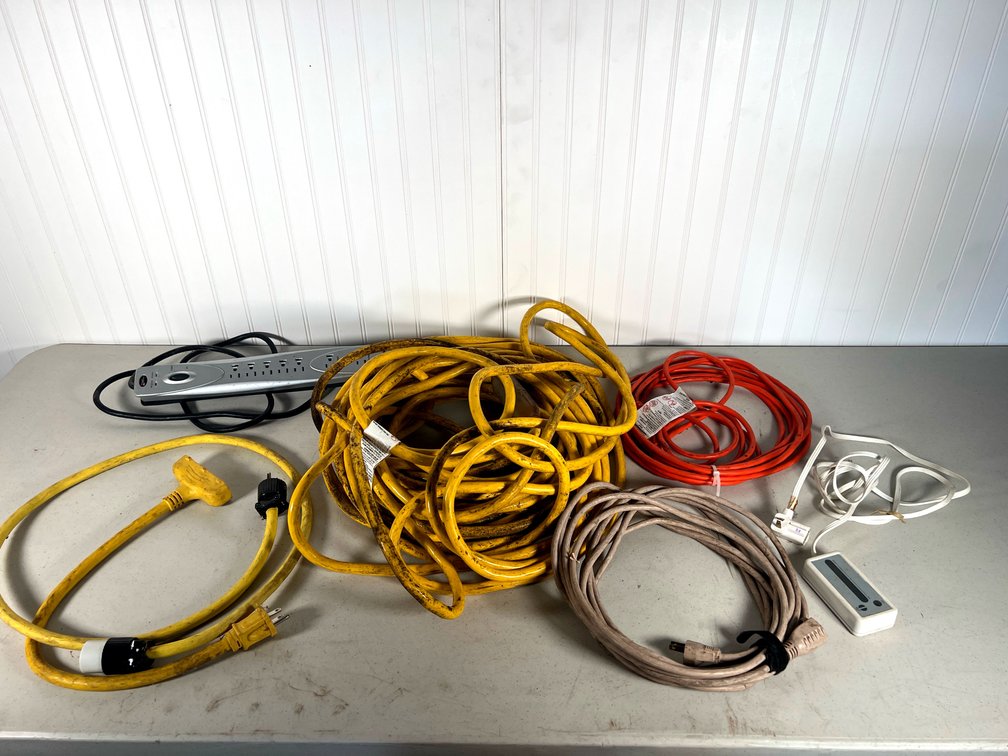 75’ Generator Cord with Assorted other Cords
