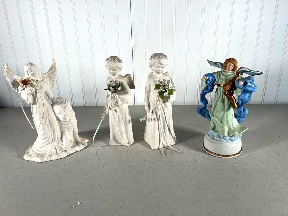 Collection of 4 Angel Figurines 
