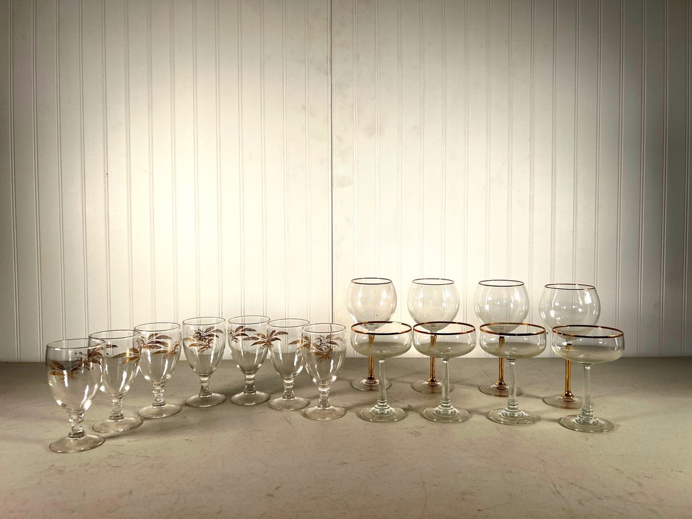 Lot of 15 Stemware Glasses