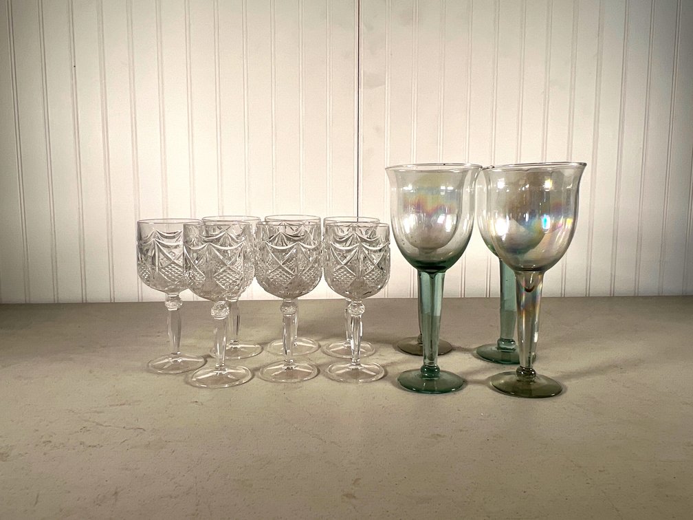 Lot of 11 Stemware Glasses