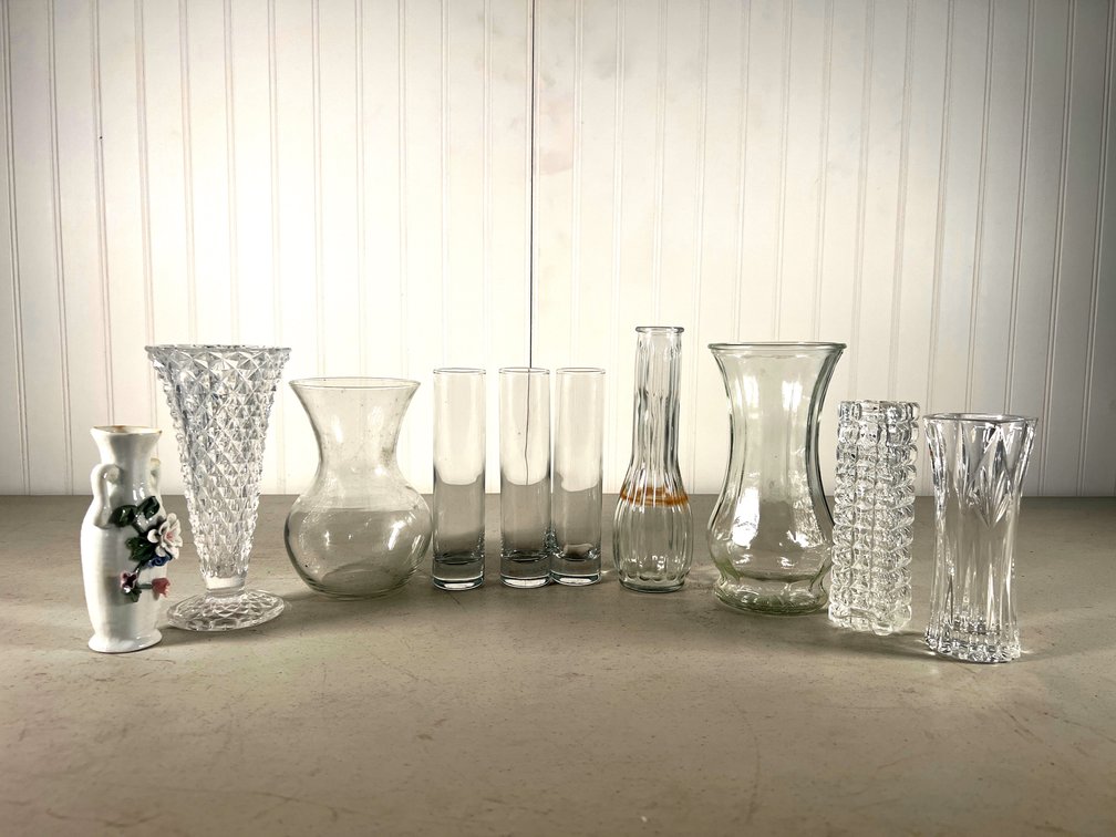 Lot of 10 Vases