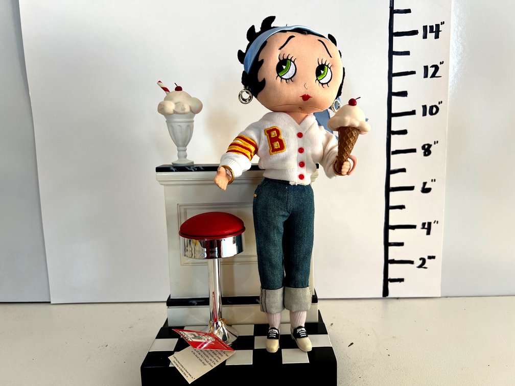 Betty Boop “ Varsity Girl” Posable Soft Doll