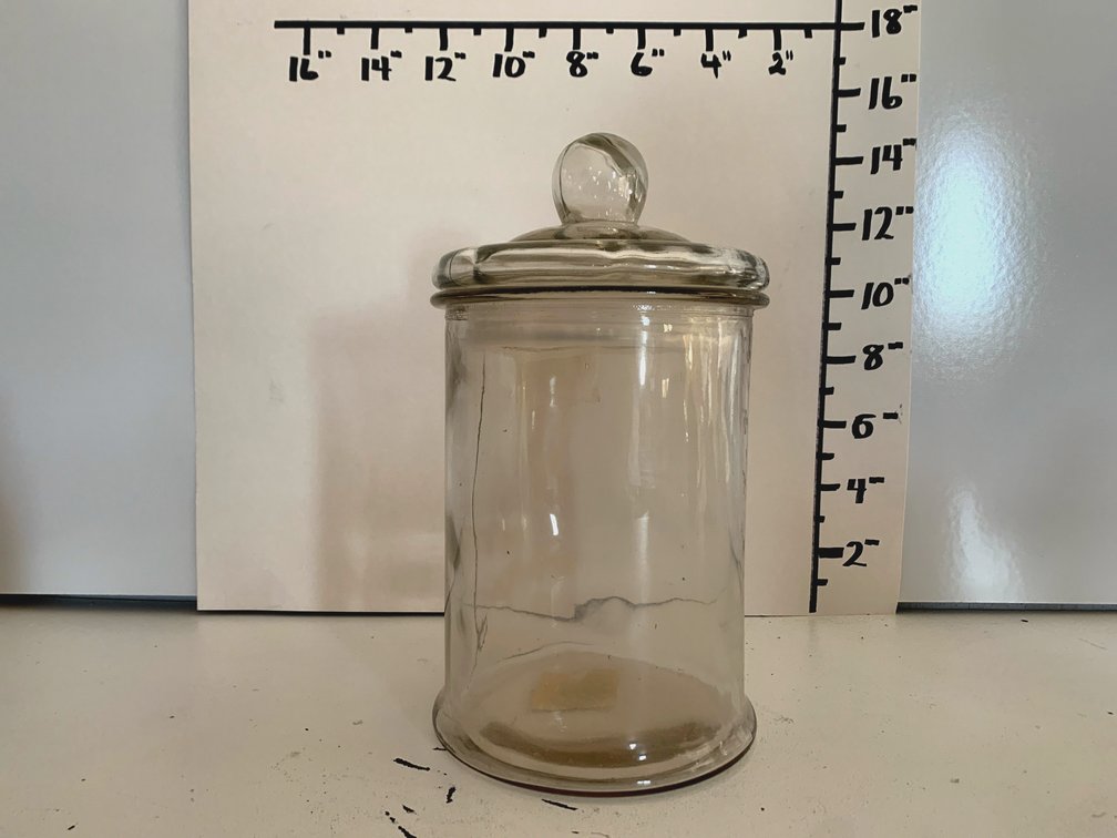 Tall Glass Cookie Jar/Canister