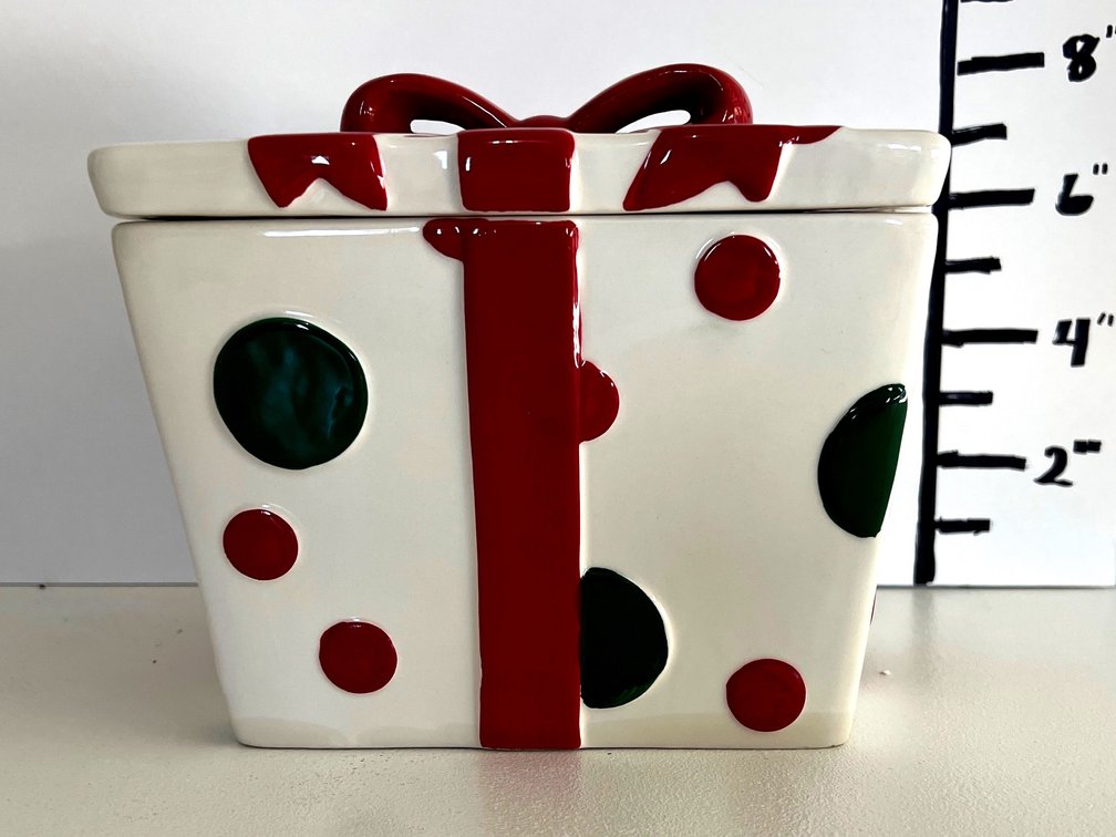 Christmas Present Cookie Jar
