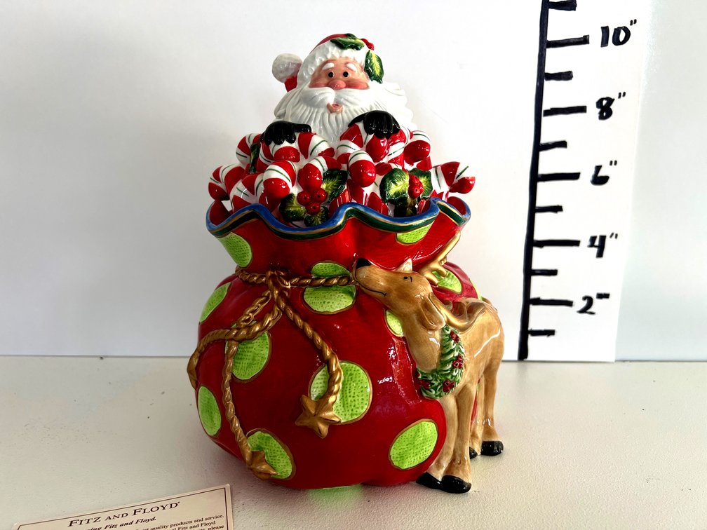 Santa in his Sack Cookie Jar