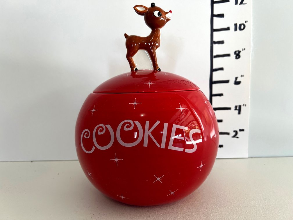 Rudolph the Red-Nosed Reindeer Cookie Jar