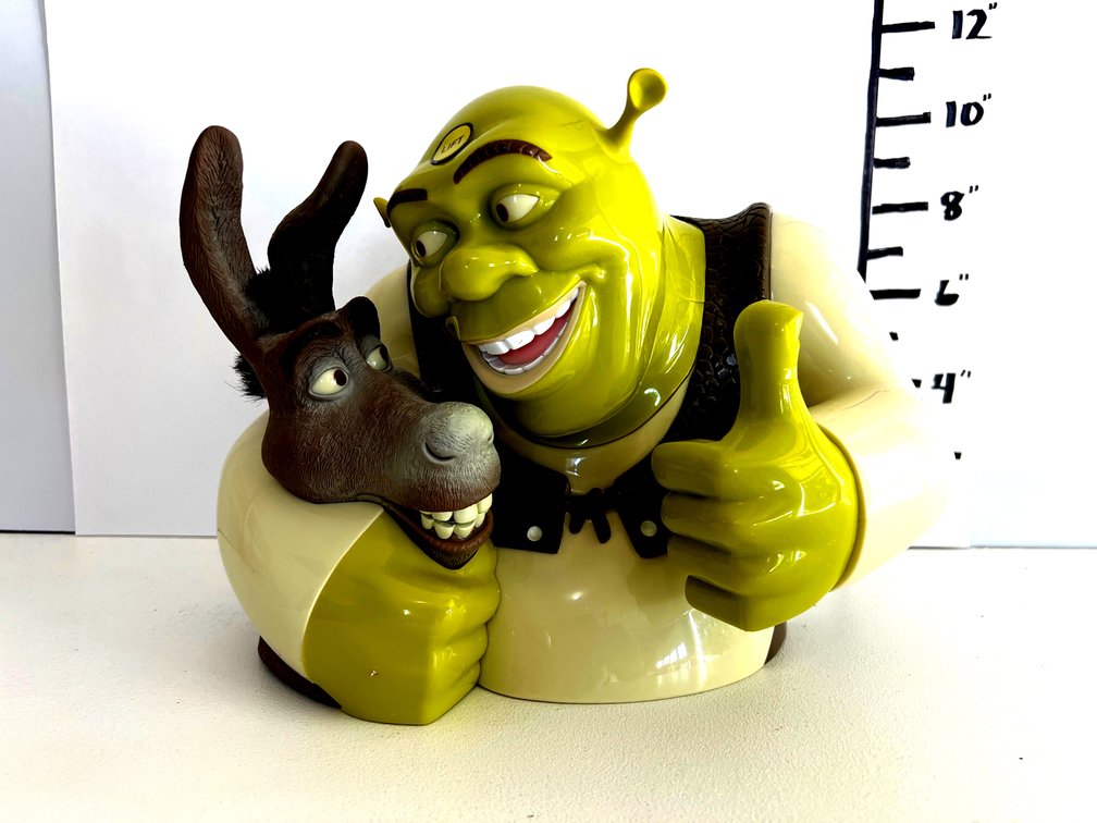 Shrek and Donkey Talking Plastic Cookie Jar