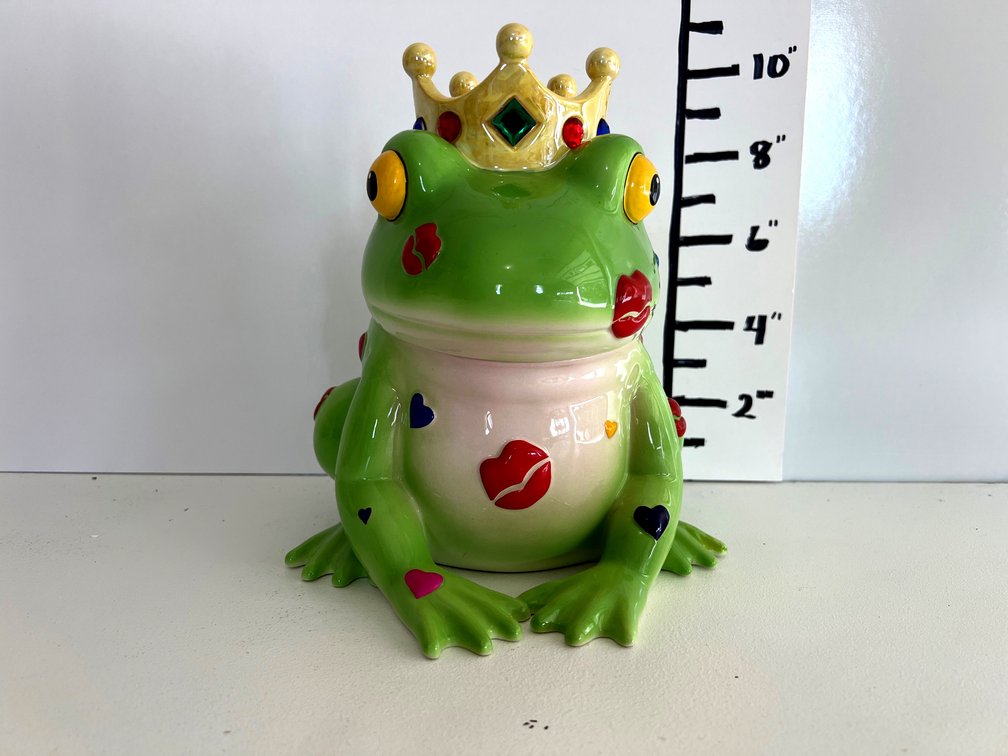 Frog Prince Cookie Jar