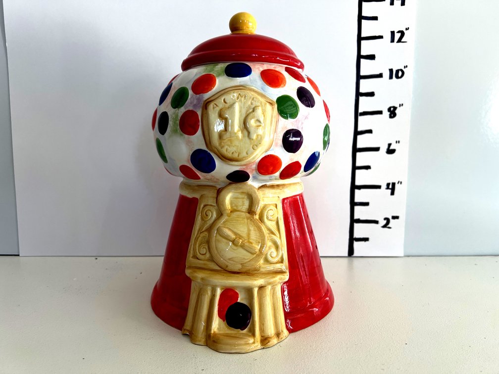 Bubble Gum Machine Cookie Jar