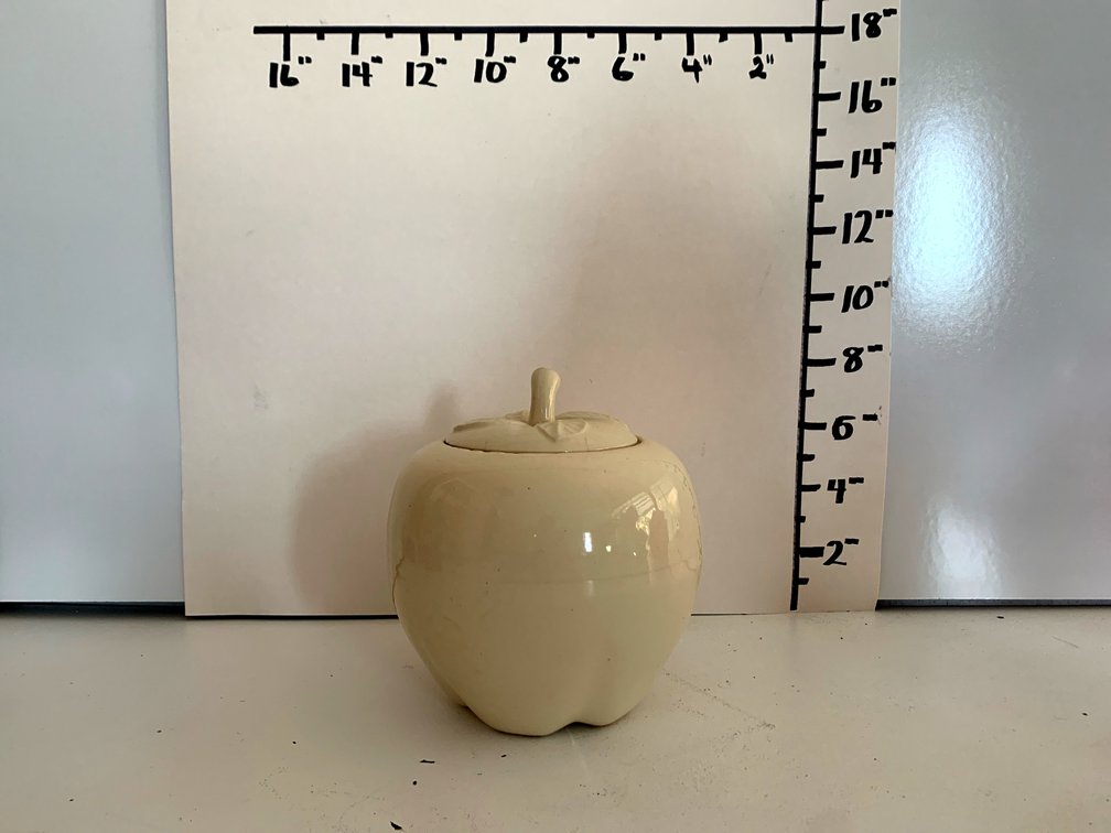 Apple Shaped Cookie Jar