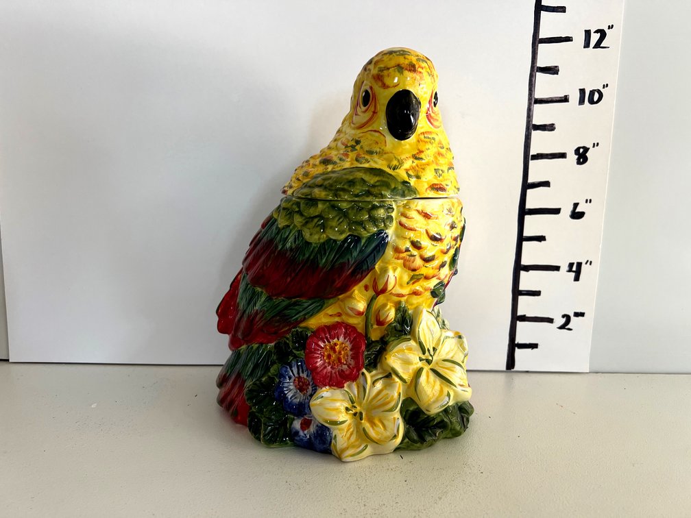 Parrot Cookie Jar by Pfaltzgraff