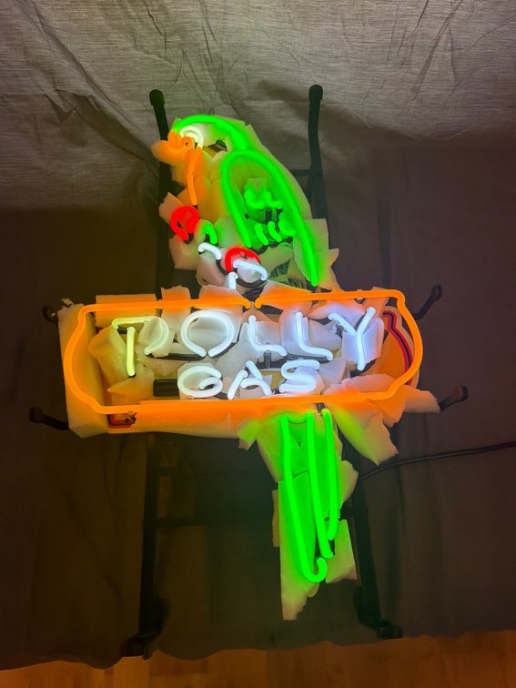 Polly Gas Neon Sign with Power Supply