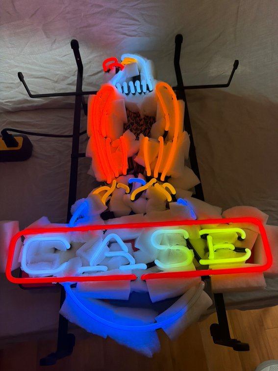 Case Eagle Neon Sign with Power Supply