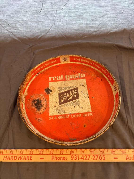 Vintage Schlitz Beer Metal Serving Tray