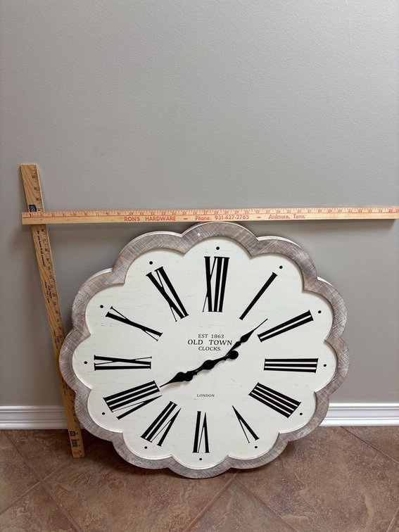 Old Town Decorative Wall Clock with Roman Numerals