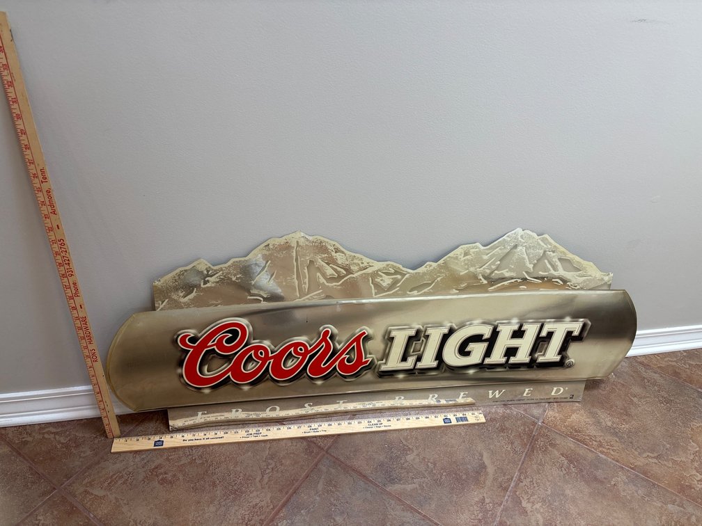 2011 Coors Light Frost Brewed Metal Beer Sign