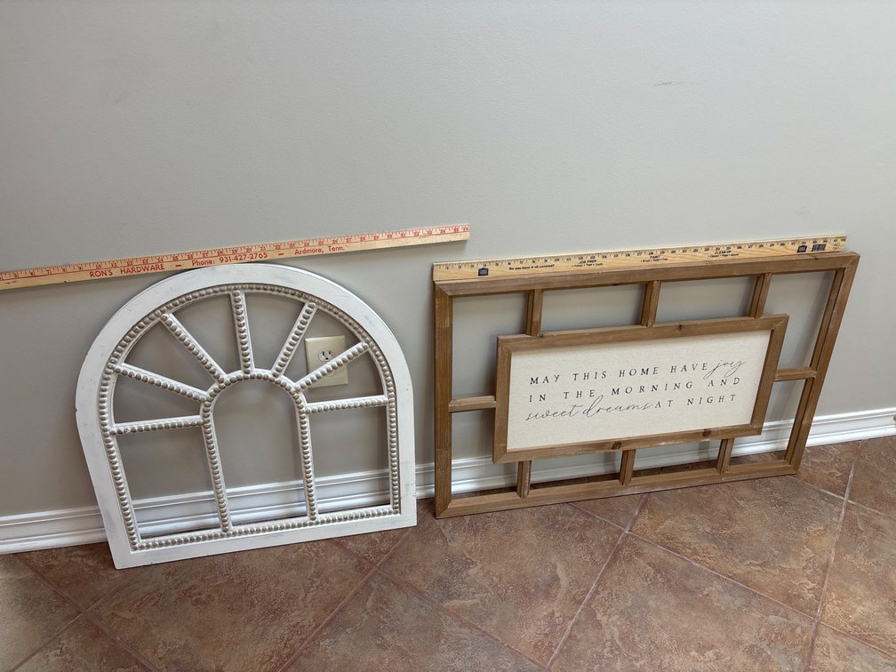 Decorative Arch and Wooden Framed Wall Signs