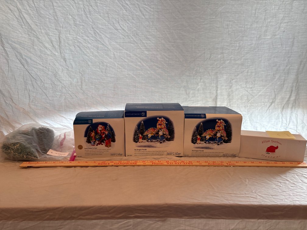 Department 56 Snow Village Accessories Lot