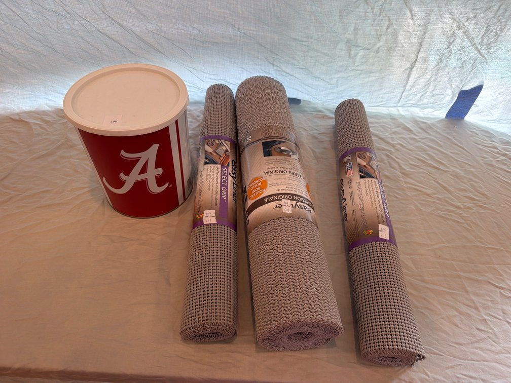 Three EasyLiner Rolls with Metal Container
