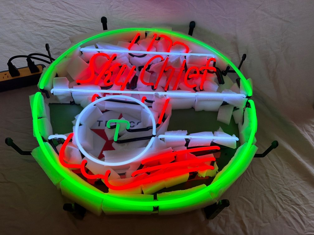 Sky Chief Neon Sign With Power Supply