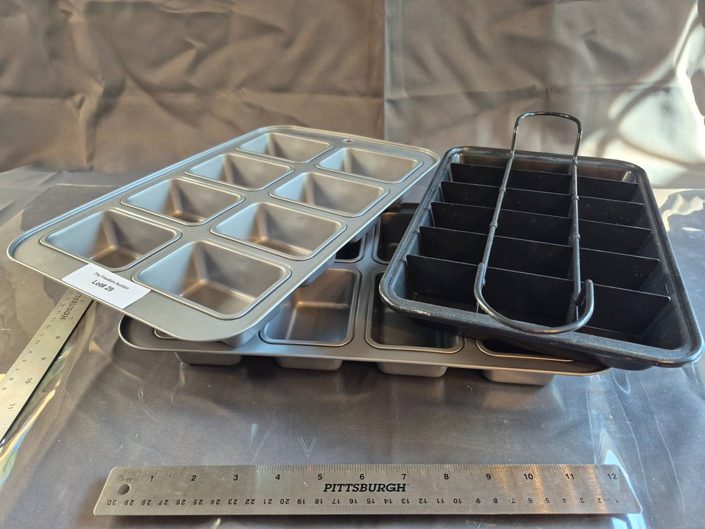 Metal Bakeware, Including Divider Pan and Mini Loaf Pans