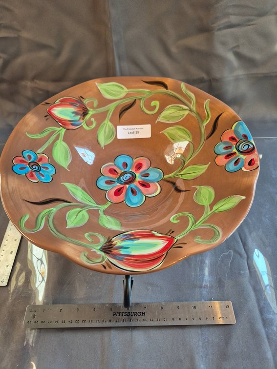 Southern Living at HOME Gail Pittman Handpainted Bowl with Stand