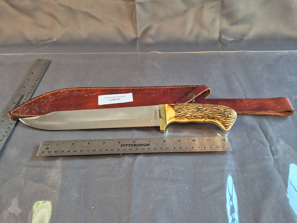 Schrade Uncle Henry 181UH Bowie Knife with Leather Sheath