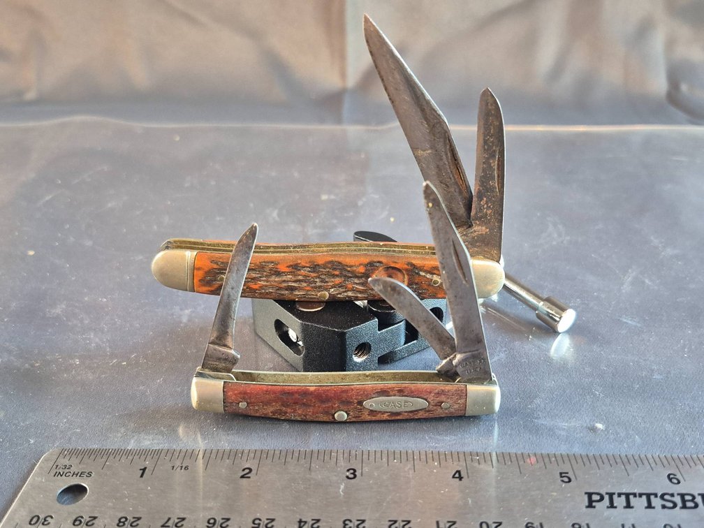 Two Case Folding Knives, One with Missing Handle Material