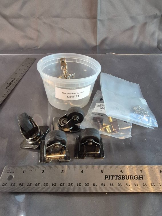 Miscellaneous Hardware Including Castors and Clips