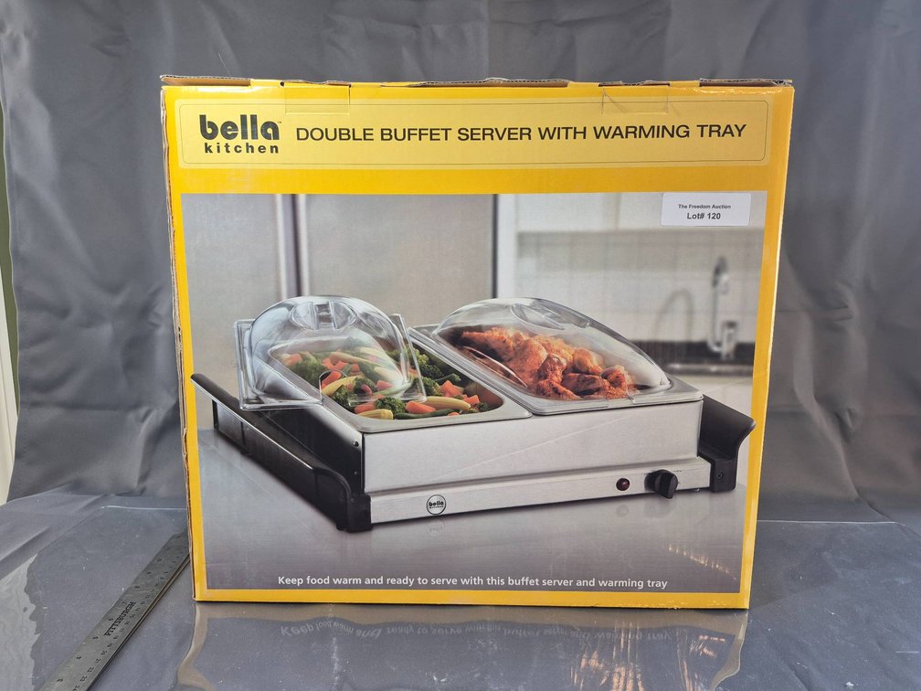 Bella Kitchen Double Buffet Server with Warming Tray