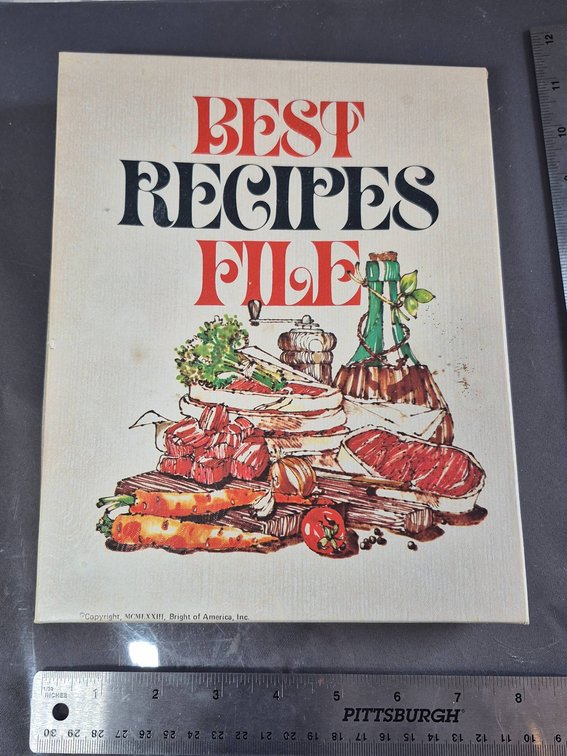 Bright of America 1973 'Best Recipes File' Cookbook in Box