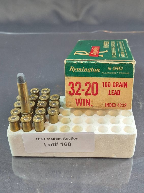 Remington 32-20 Win. 100 Grain Lead Hi-Speed Cartridges, Index 4232