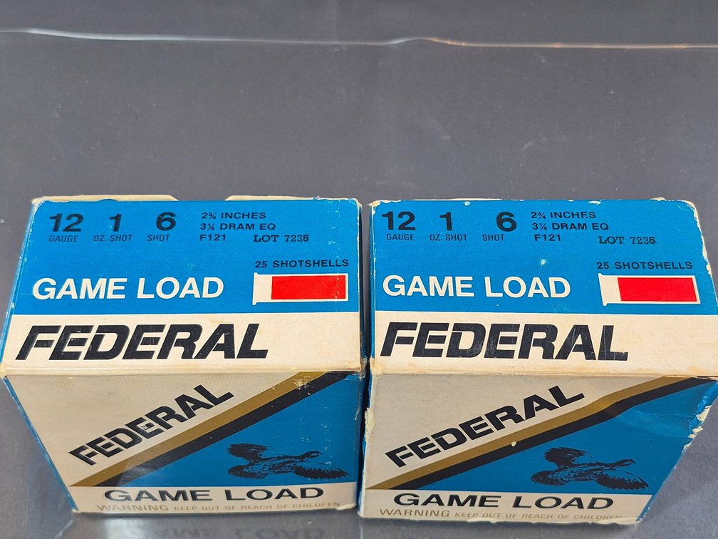 Federal 12 Gauge Game Load Ammunition, Two Boxes of 25 Rounds Each