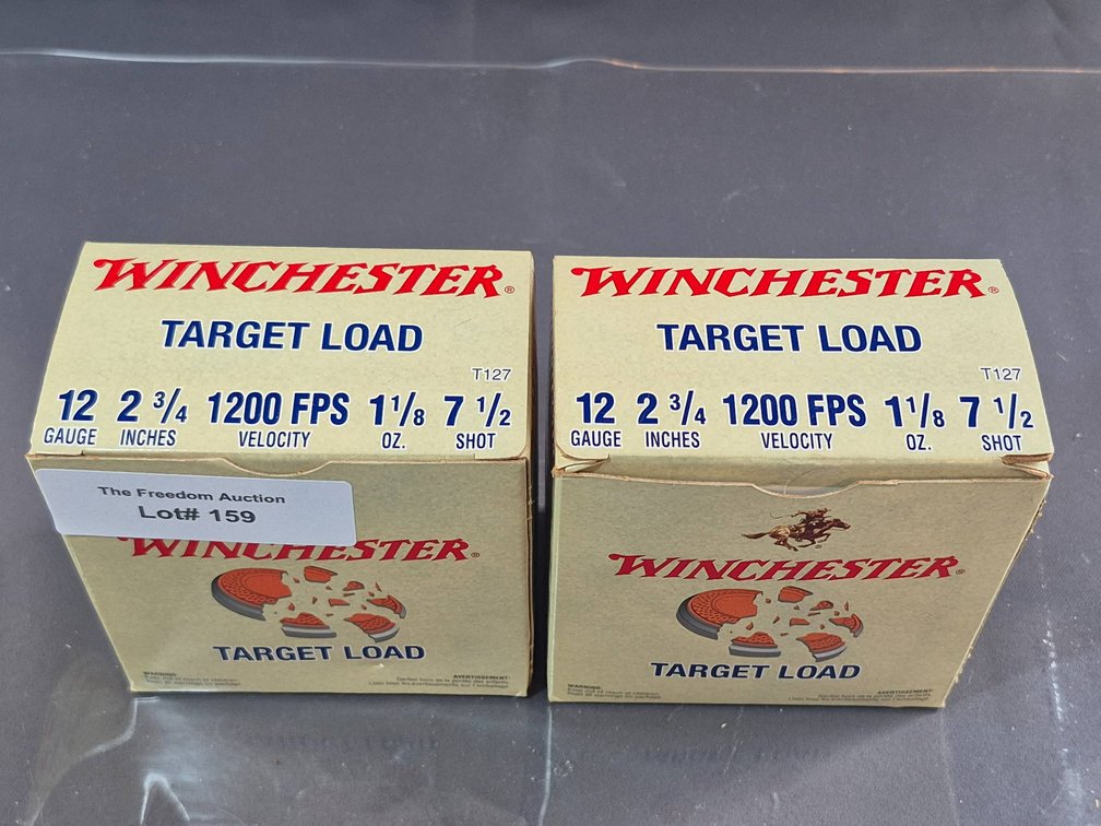 Winchester 12 Gauge Target Load Ammunition, Lot of 2 Boxes