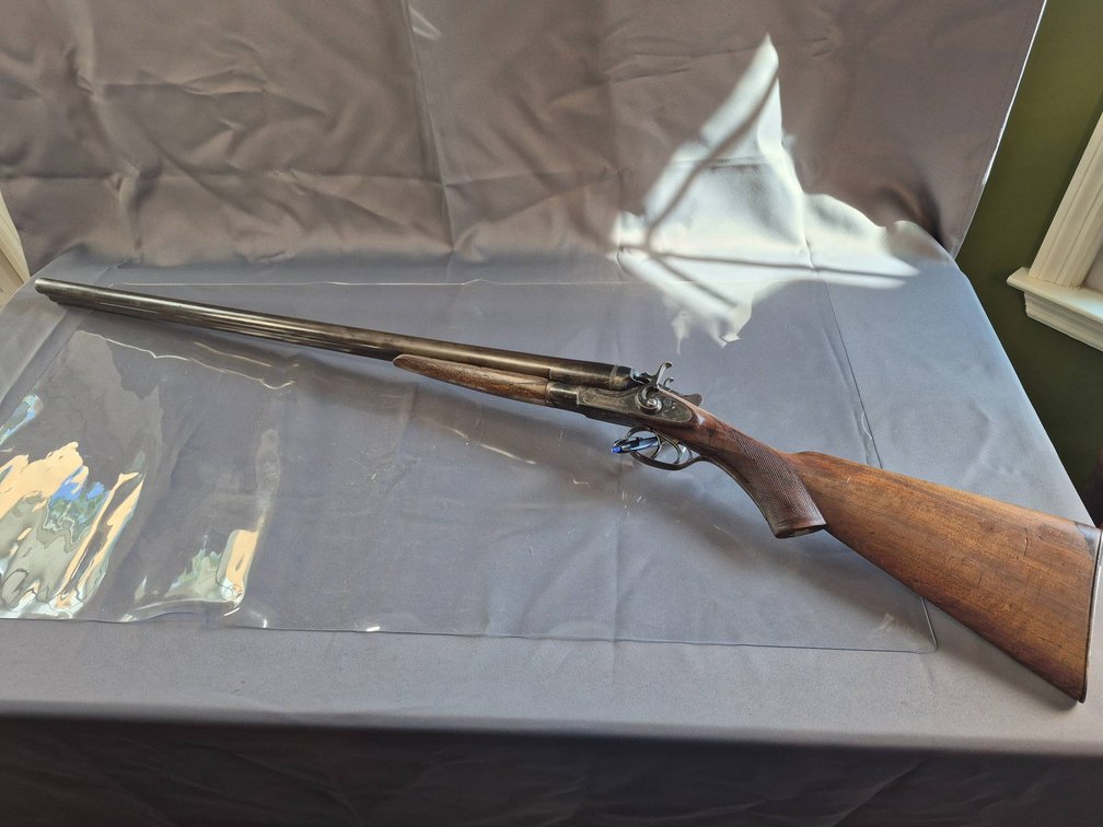 F. Rosonton & Co. Double Barrel Percussion Shotgun