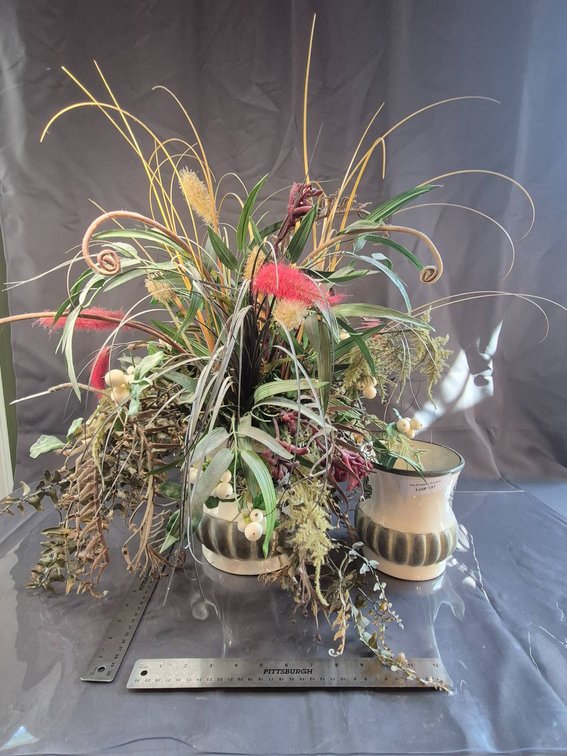 Artificial Floral Arrangement in Southern Living Home Ceramic Vases