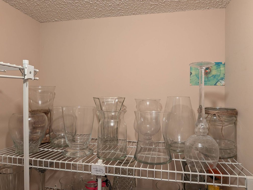 Clear Glass Vases and Decorative Items
