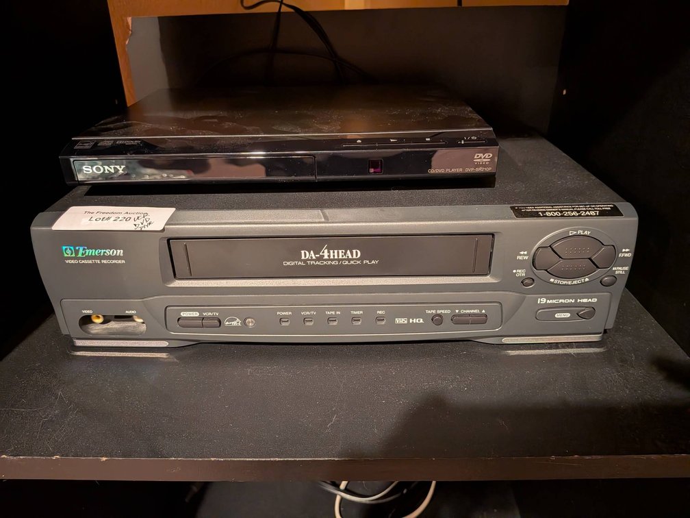 Sony DVD Player and Go-Video Dual-Deck VCR/DVD Recorder