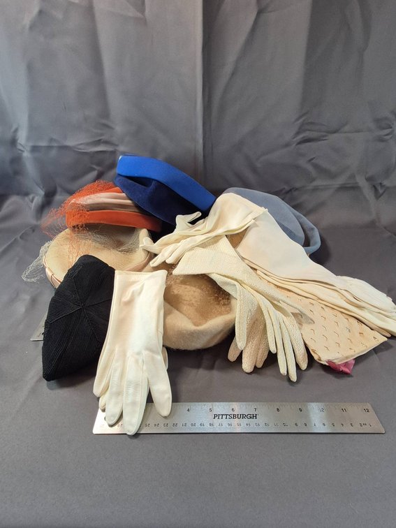 Women's Vintage Hats and White Gloves in Various Styles