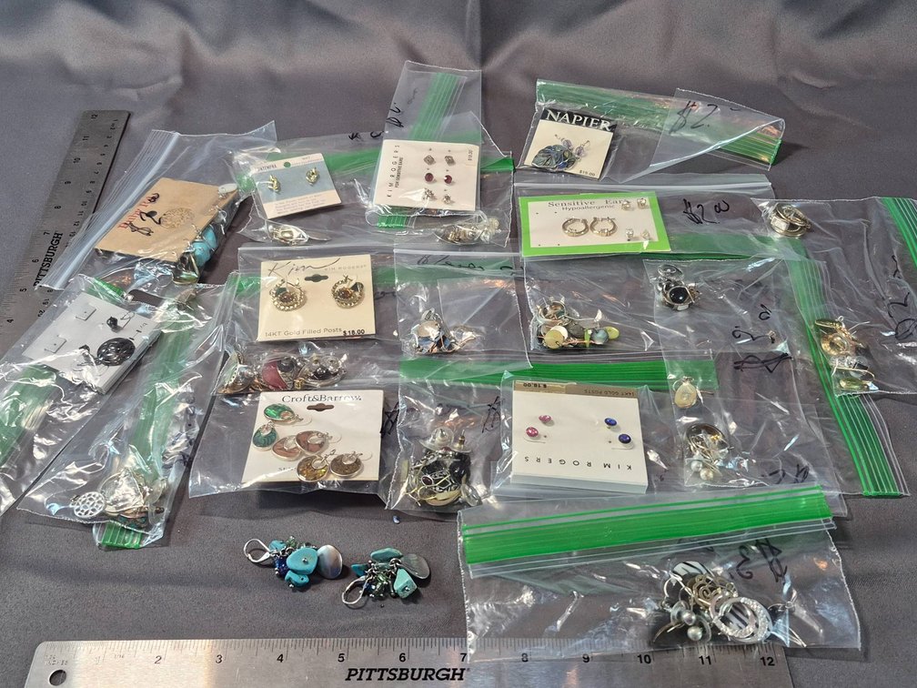 Costume Jewelry Earrings from Various Brands